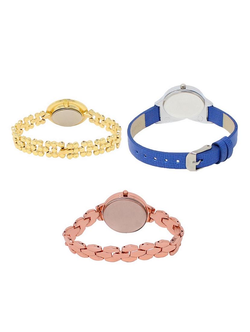 set of 3 round dial analog watch combo -(lk203-208-222) - 15549515 -  Standard Image - 1