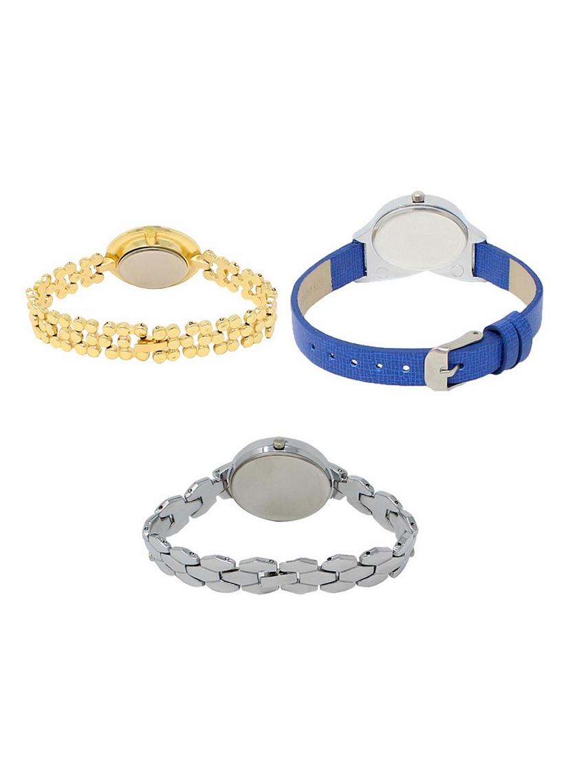 set of 3 round dial analog watch combo -(lk203-208-223) - 15549516 -  Standard Image - 1