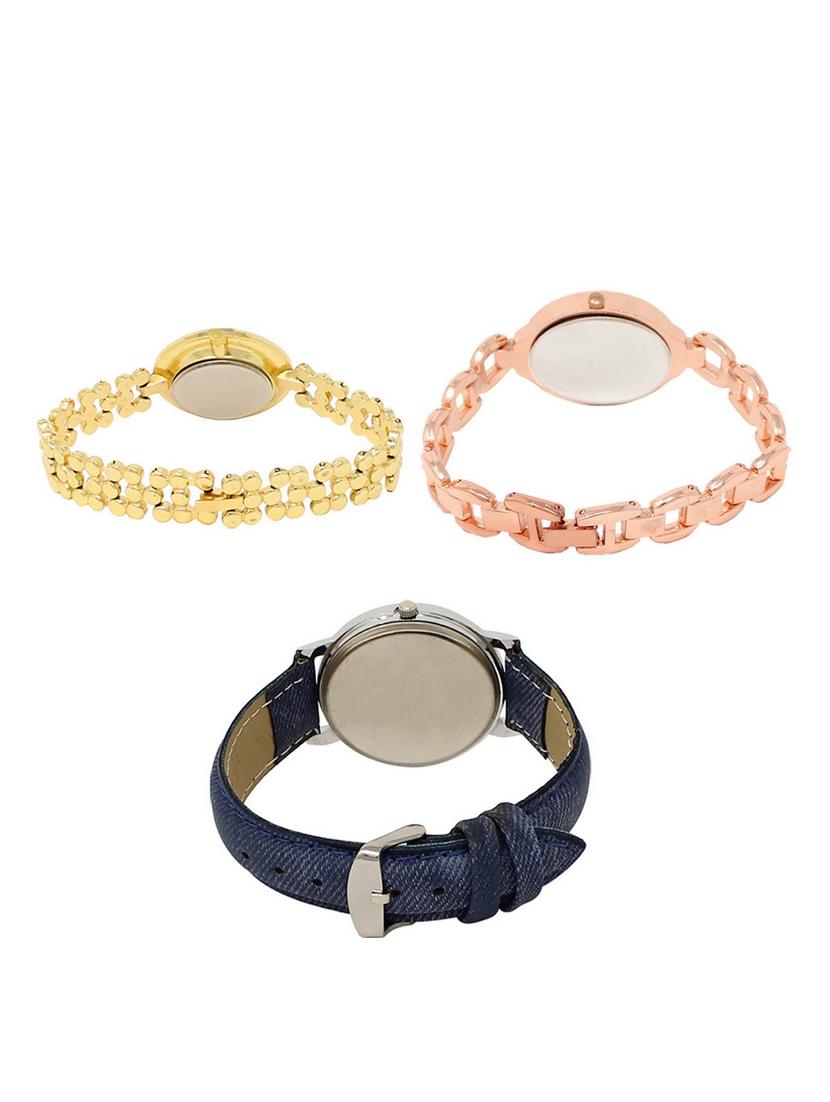 set of 3 round dial analog watch combo -(lk203-210-241) - 15549592 - Standard Image - 1