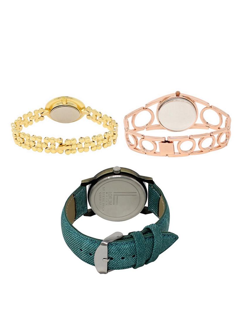 set of 3 round dial analog watch combo -(lk203-213-229) - 15549662 -  Standard Image - 1