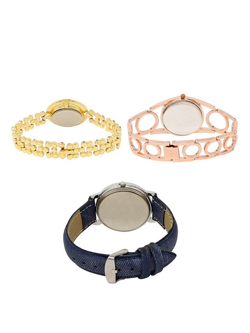 set of 3 round dial analog watch combo -(lk203-213-241) - 15549675 - Standard Image - 1