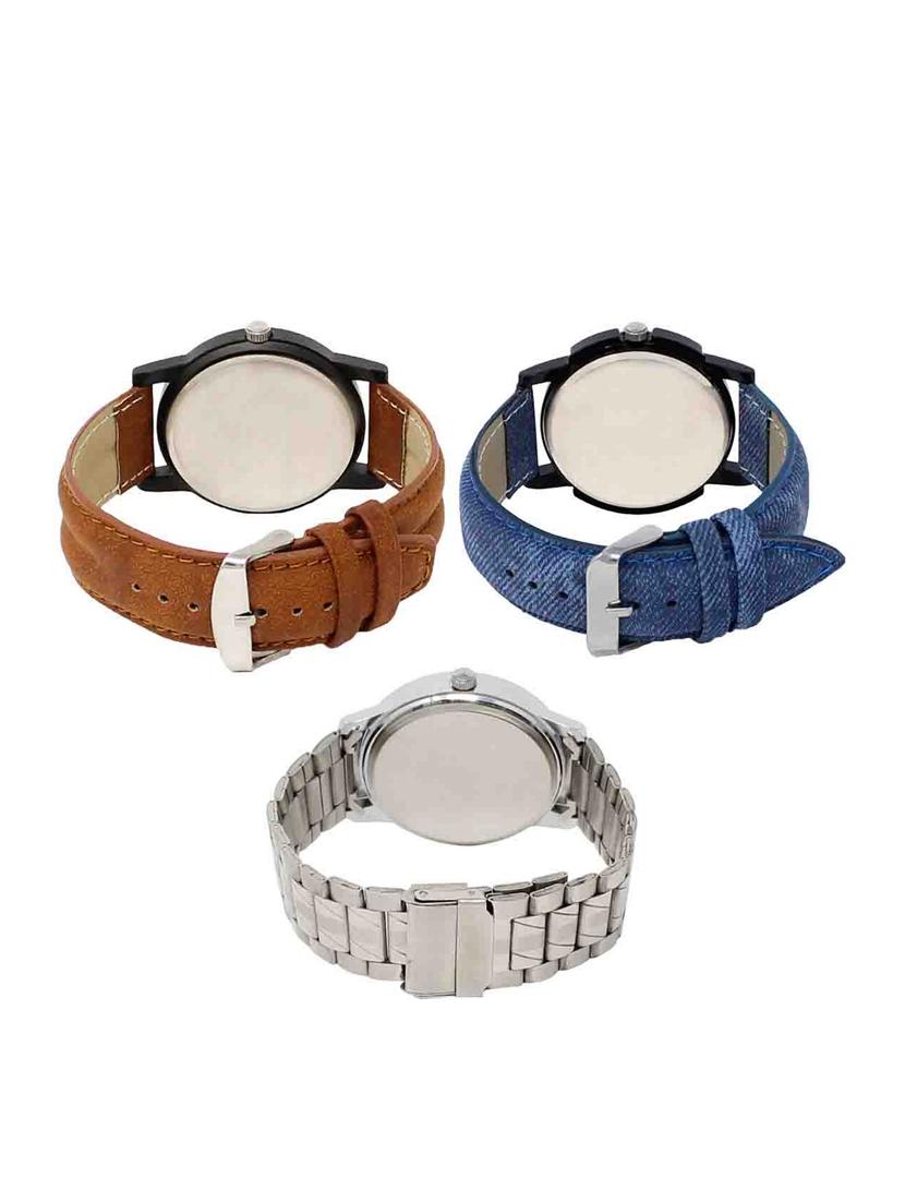 set of 3 round dial analog watch (lk-01-02-104) - 15549677 - Standard Image - 1