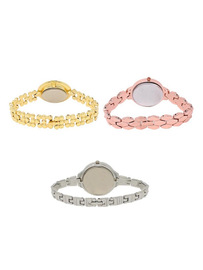 set of 3 round dial analog watch combo -(lk203-215-226) - 15549707 -  Standard Image - 1