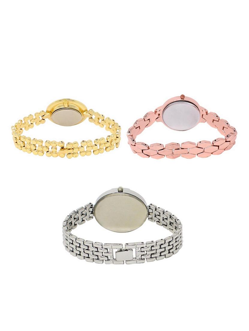 set of 3 round dial analog watch combo -(lk203-215-227) - 15549710 -  Standard Image - 1