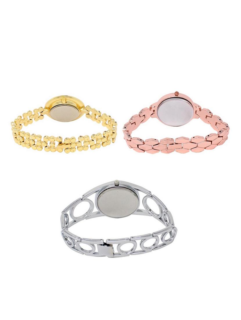set of 3 round dial analog watch combo -(lk203-215-233) - 15549724 - Standard Image - 1