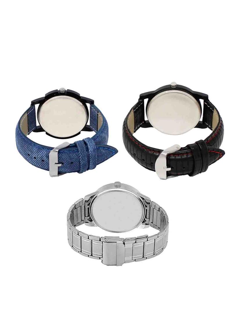 set of 3 analog watch combo -(lk-02-08-101) - 15549906 - Standard Image - 1