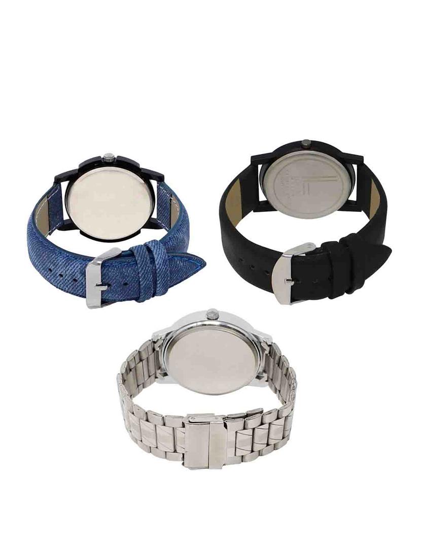set of 3 analog watch combo -(lk-02-25-102) - 15550039 -  Standard Image - 1