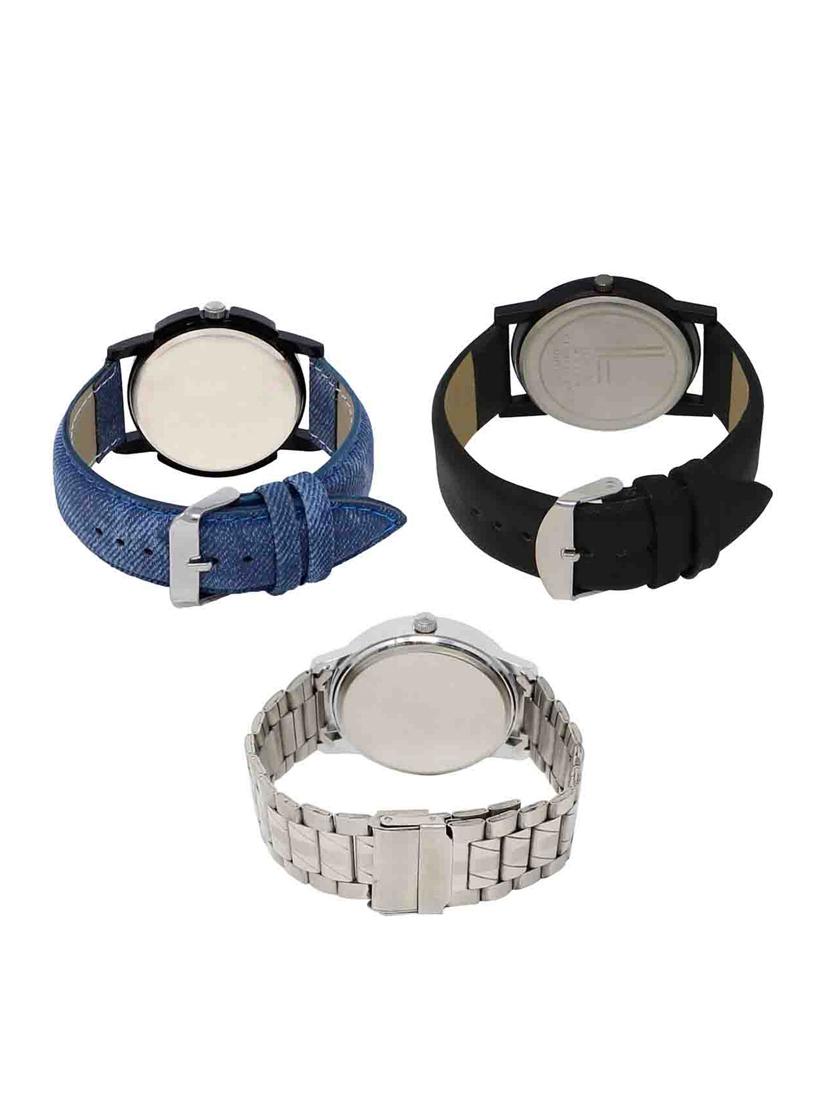 set of 3 analog watch combo -(lk-02-25-103) - 15550040 -  Standard Image - 1