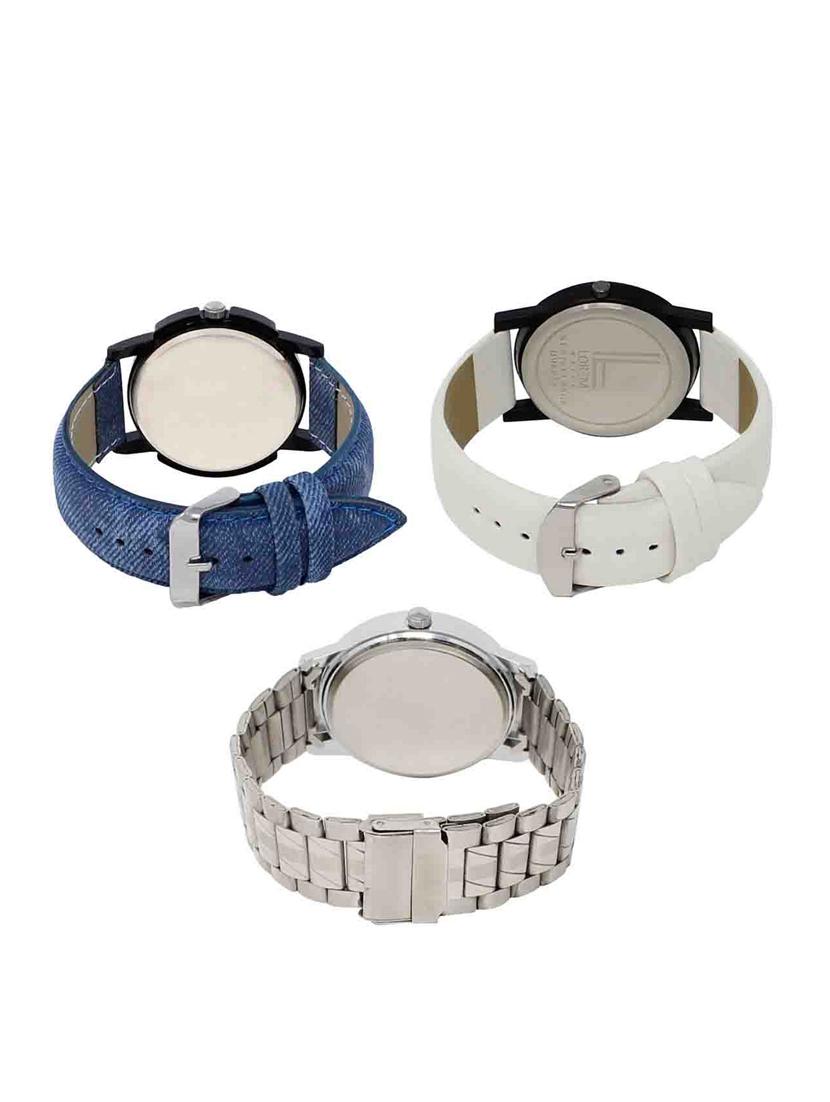 set of 3 analog watch combo -(lk-02-26-102) - 15550045 -  Standard Image - 1