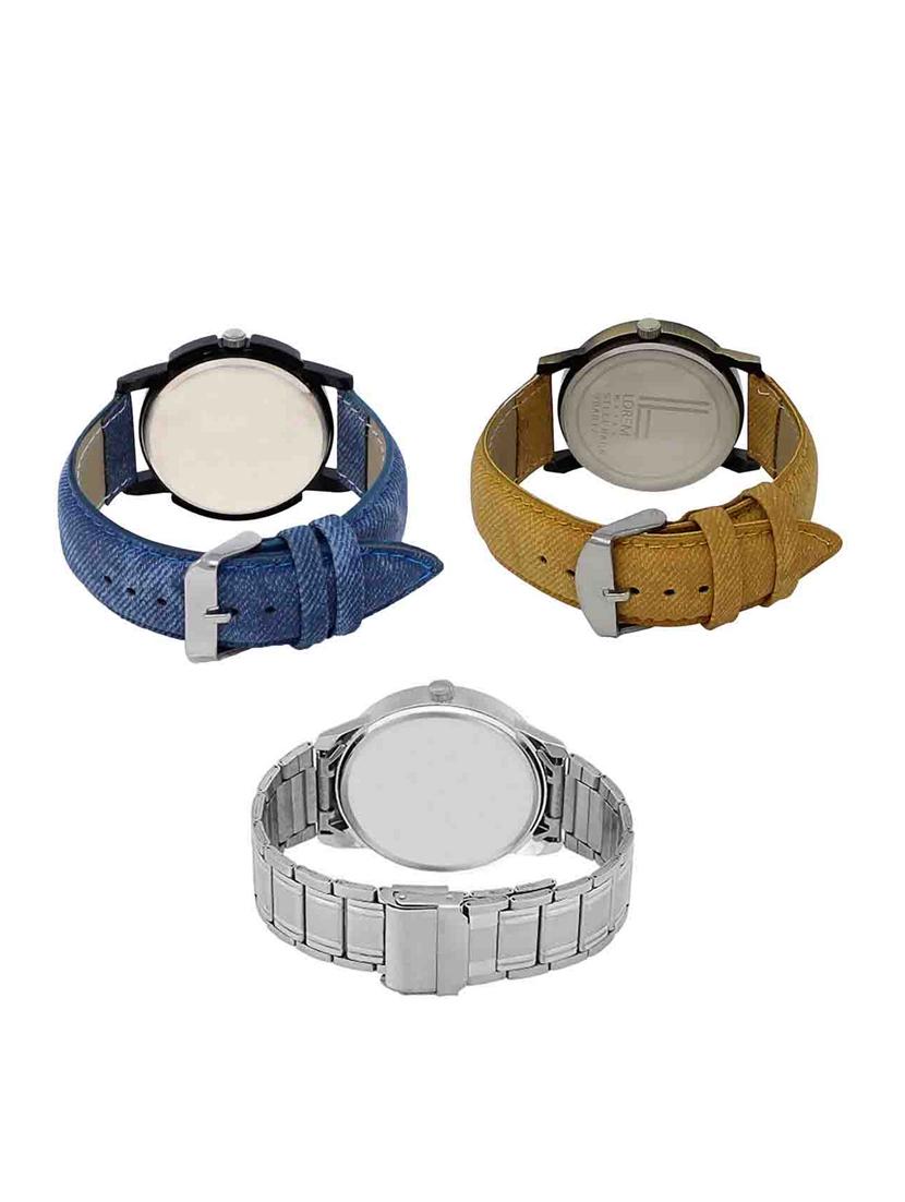 set of 3 analog watch combo -(lk-02-30-101) - 15550068 -  Standard Image - 1