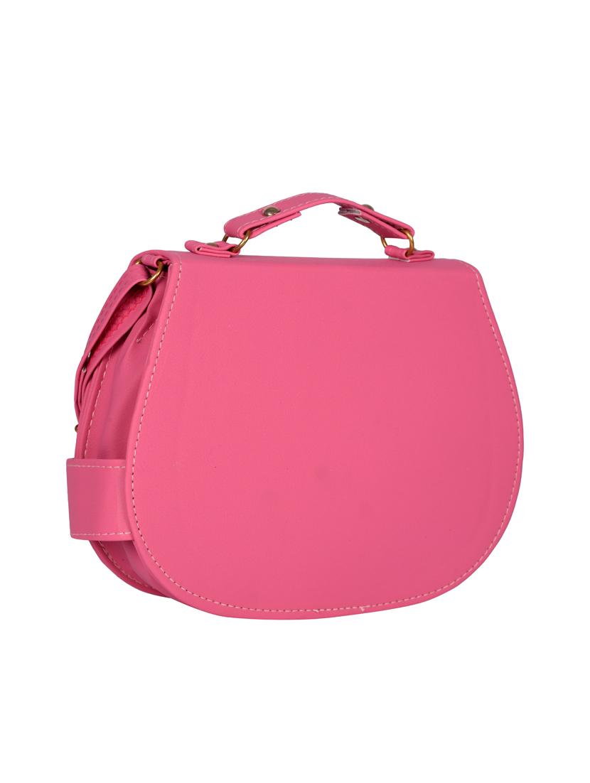 pink leatherette (pu) sling bag - 15557529 - Standard Image - 1