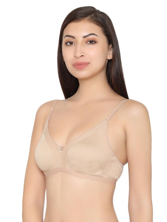 nude bow detail bra - 15564977 - Standard Image - 1