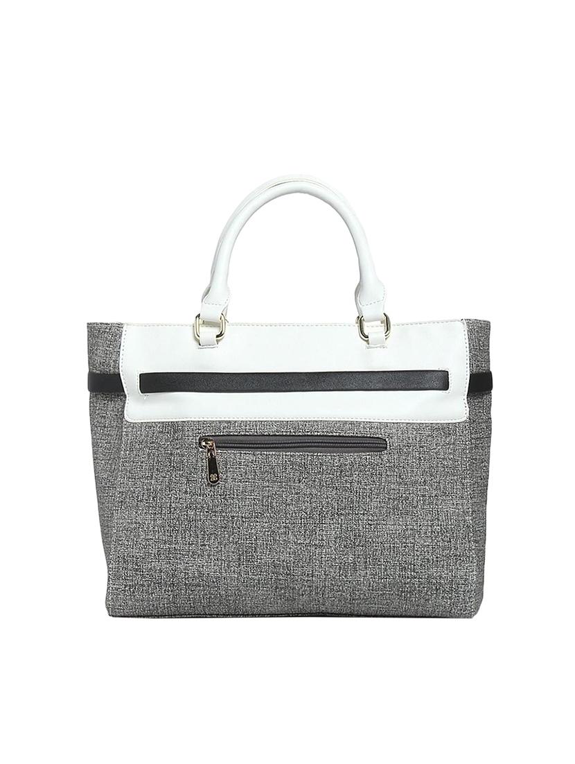 grey leatherette (pu) handbag - 15565131 -  Standard Image - 1