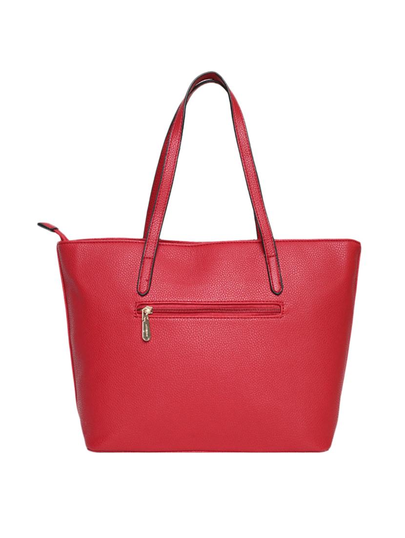 red leatherette (pu) handbag - 15565137 - Standard Image - 1