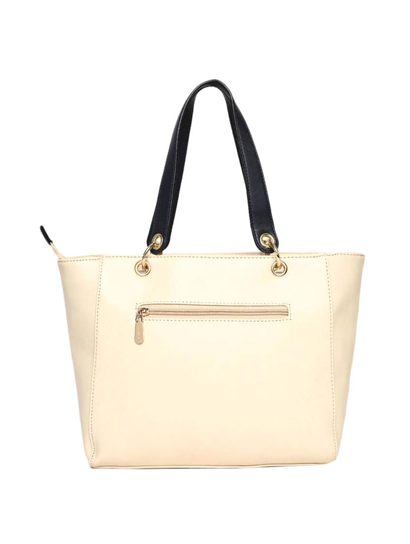 beige leatherette (pu) handbag - 15565140 -  Standard Image - 1