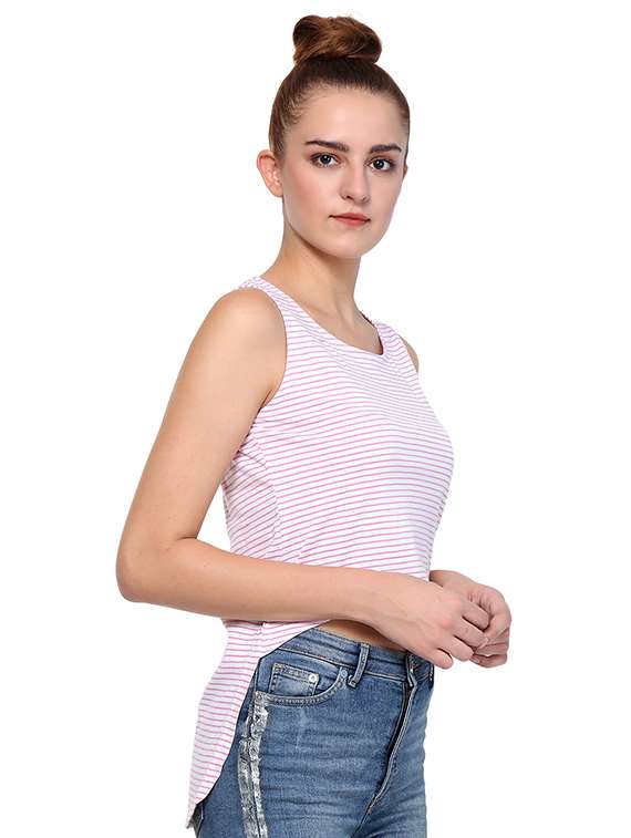 women's asymmetric round neck top - 15568194 -  Standard Image - 1