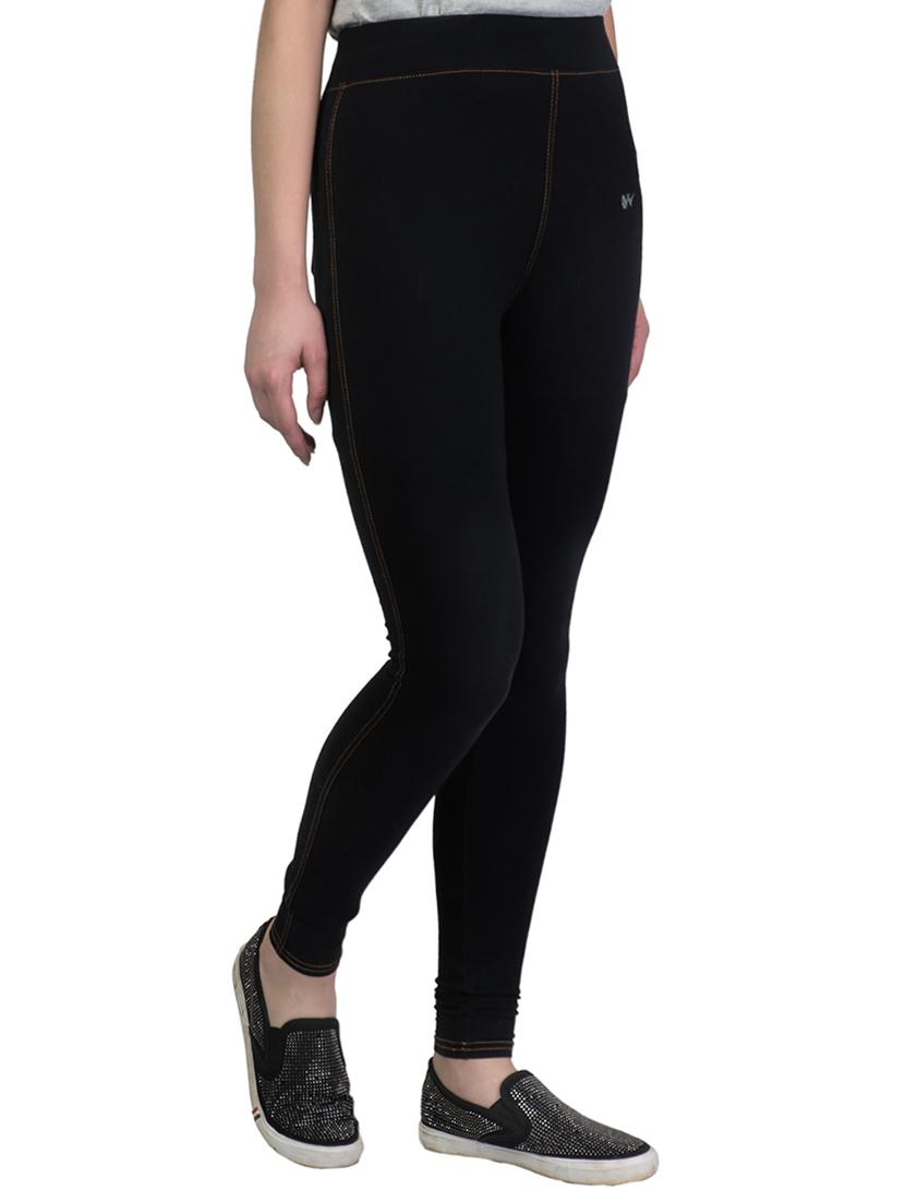 high waist solid jegging - 15569805 - Standard Image - 1