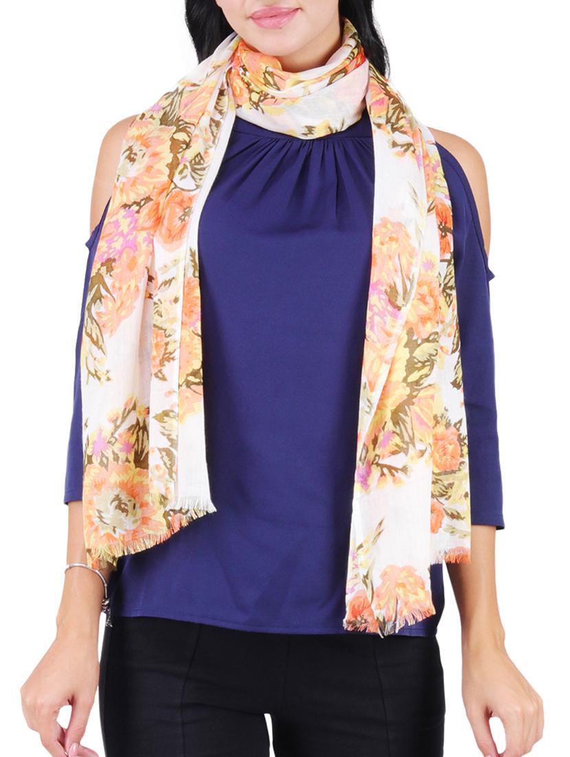 orange viscose scarf - 15569873 -  Standard Image - 1