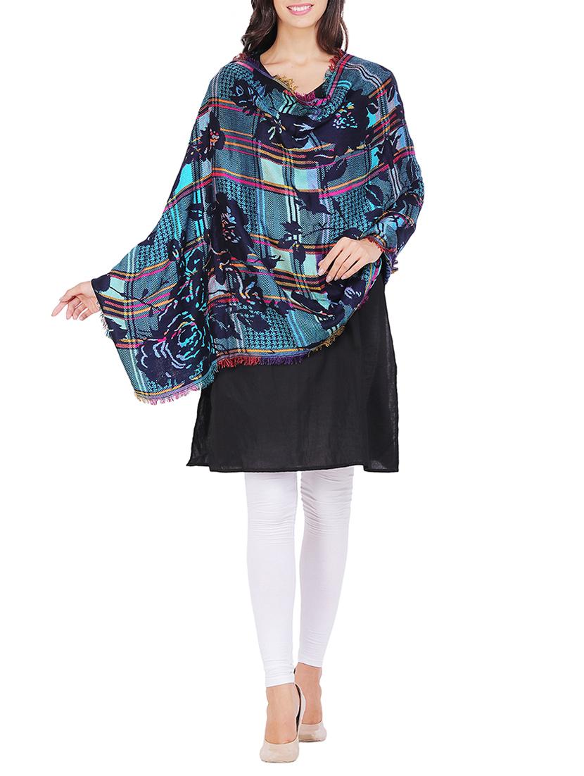 floral pattern woven shawl - 15569895 -  Standard Image - 1