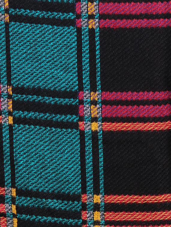 checked pattern woven shawl - 15569897 - Standard Image - 1