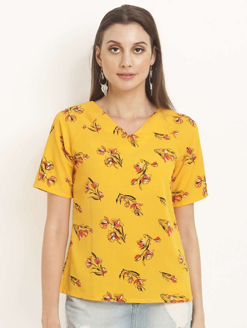 back tie knot floral top