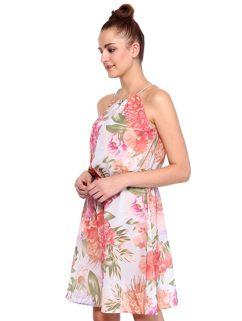 women's fit & flare floral dress - 15574864 -  Standard Image - 1