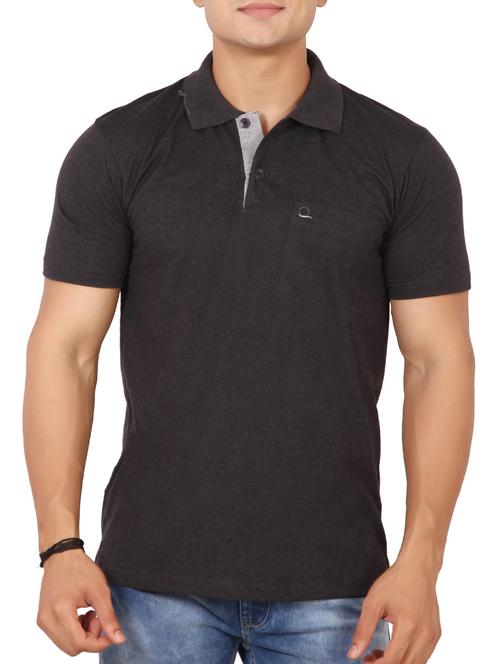 grey cotton pocket t-shirt - 15576623 - Standard Image - 0