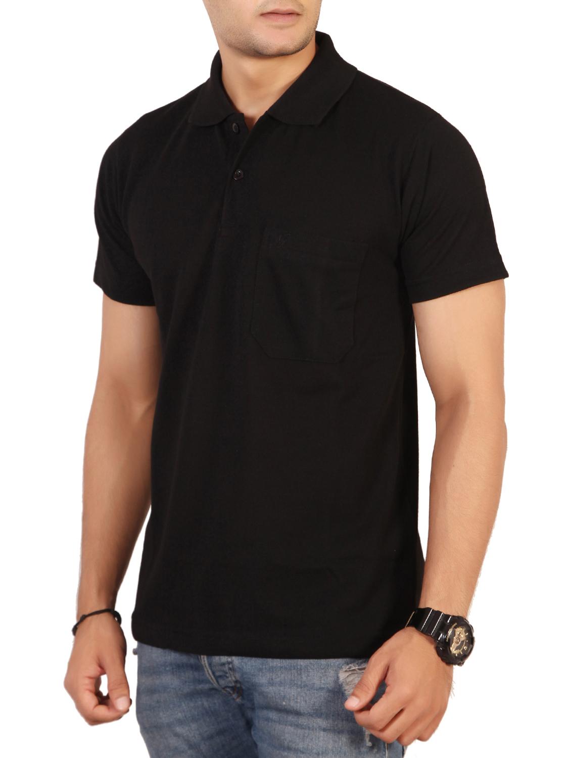 black solid t-shirt - 15576688 - Standard Image - 1