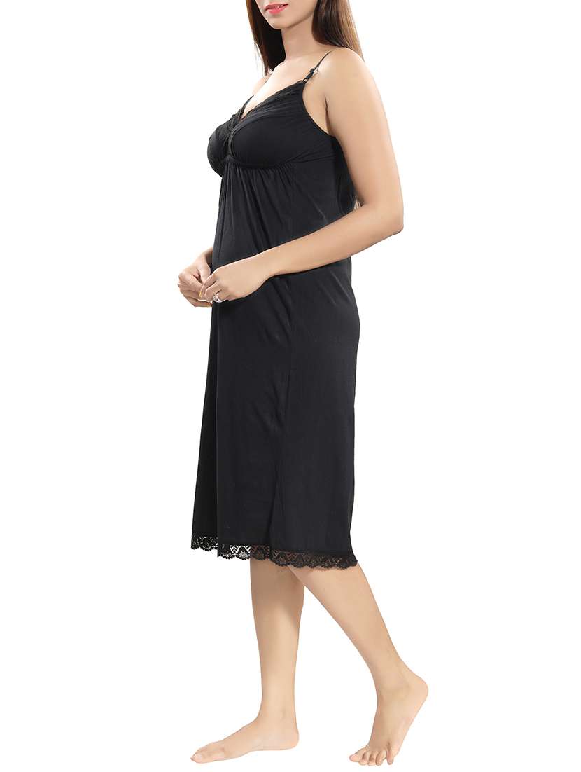 lace detail cami nighty - 15577531 -  Standard Image - 1