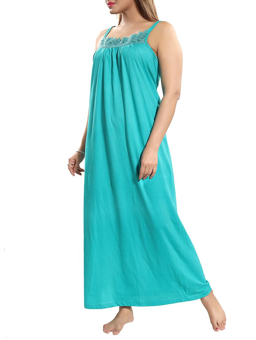 lace detail neck nighty - 15577538 - Standard Image - 1