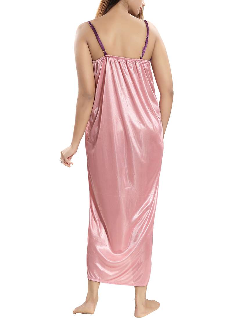 embroidered sleeprobe and nighty set - 15577781 - Standard Image - 6