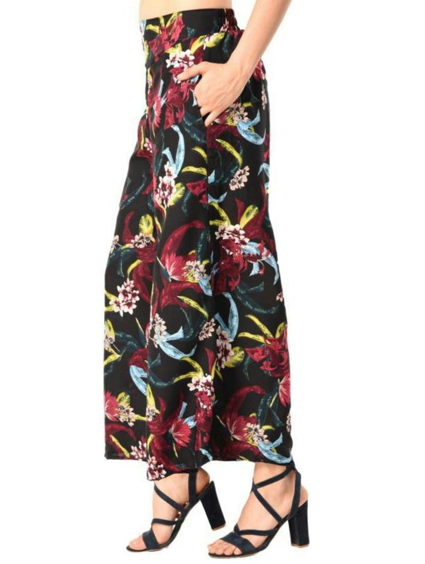 floral flared palazzo - 15579337 -  Standard Image - 1