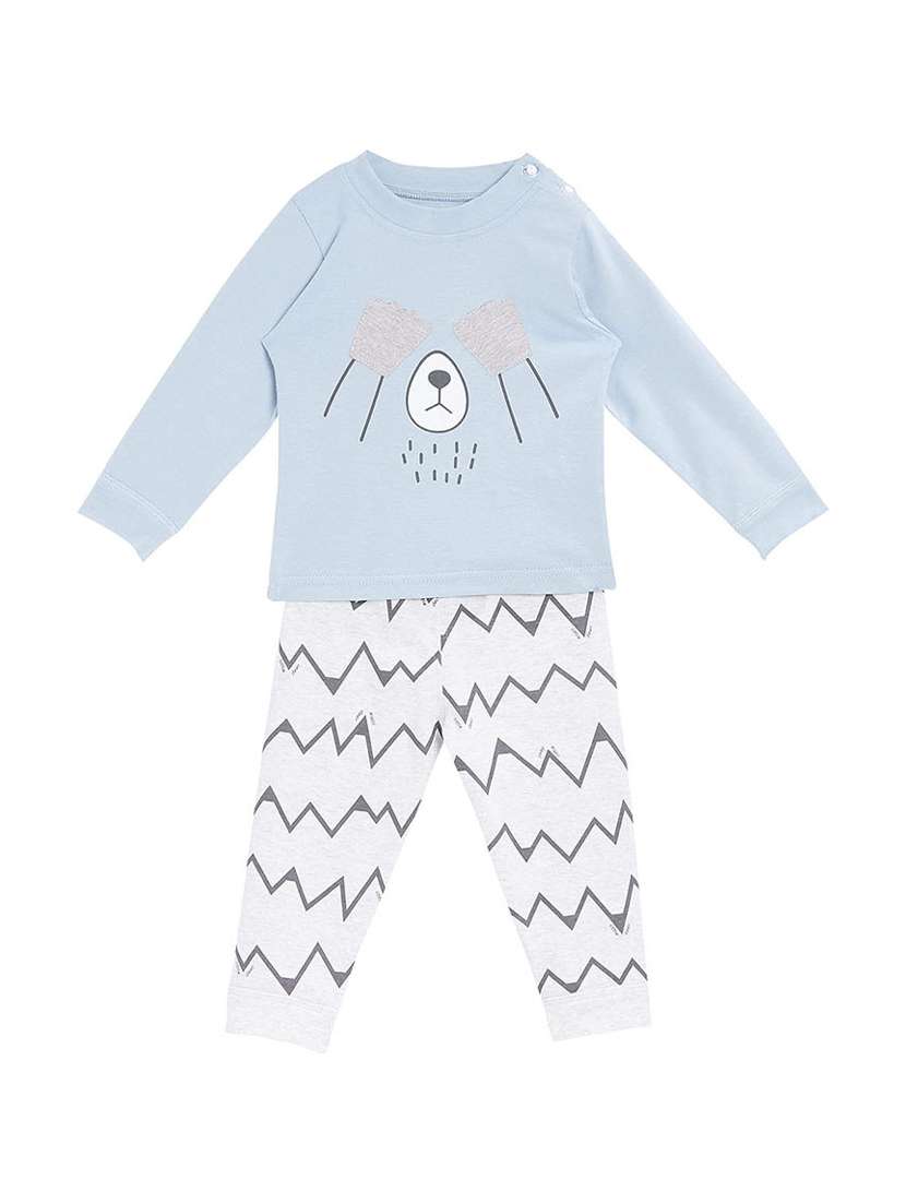 blue cotton pyjama set