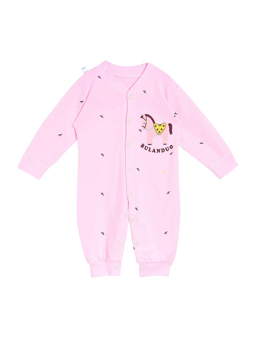 pink cotton  romper