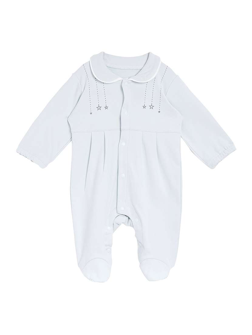 blue cotton  romper