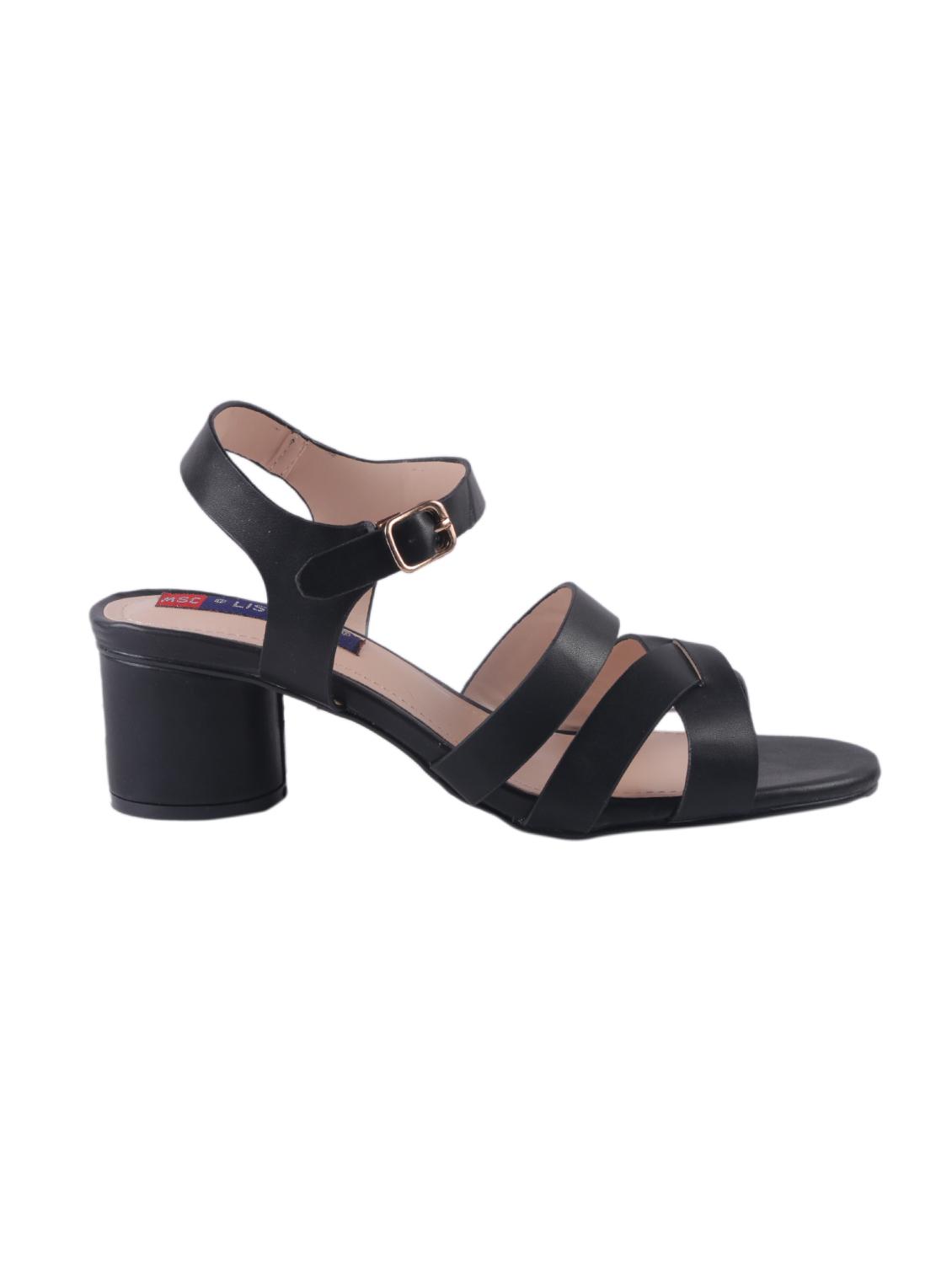 black back strap sandals - 15581797 - Standard Image - 1