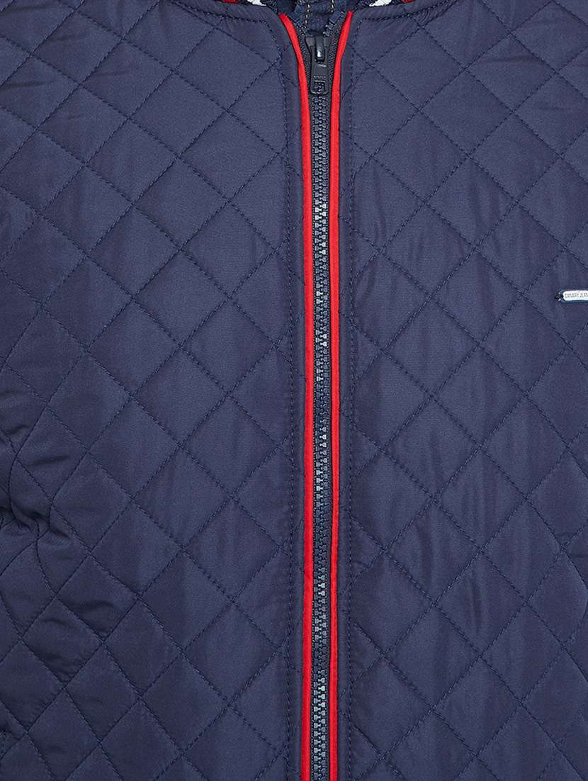 navy blue polyester puffer jacket - 15583066 -  Standard Image - 4