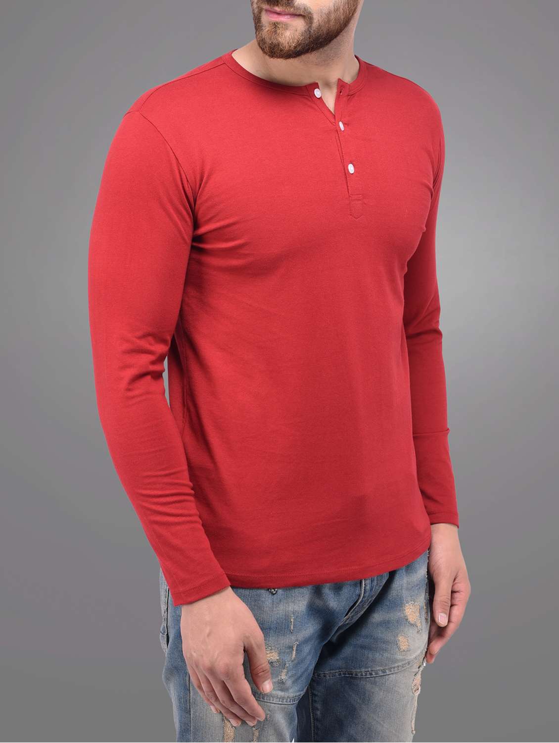 red cotton t-shirt - 15584701 -  Standard Image - 1