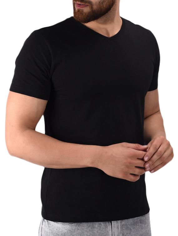 black cotton t-shirt - 15584714 -  Standard Image - 1
