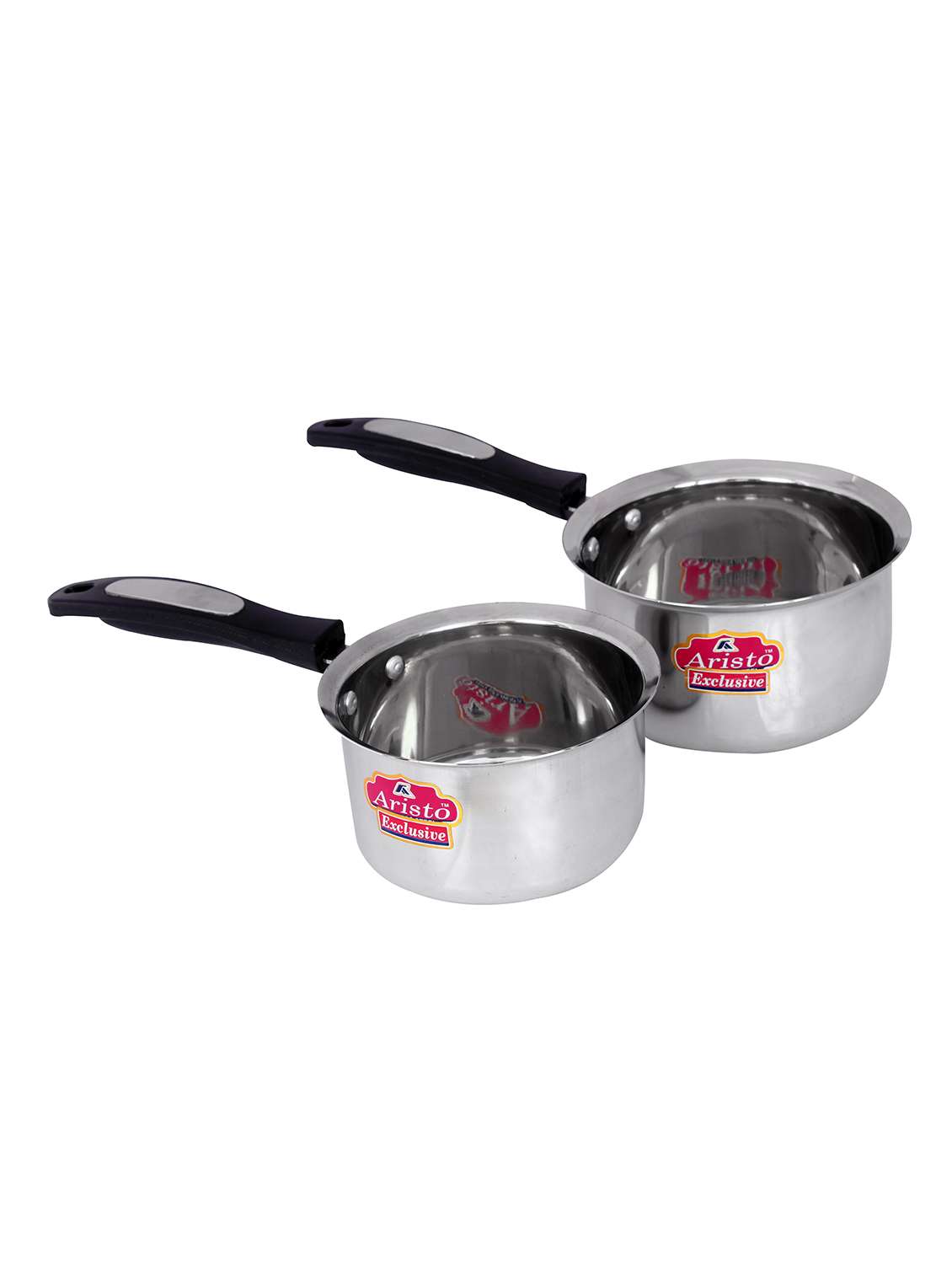 milk / sauce pan flat bottom  2 pc set 650 ml to 1000 ml
