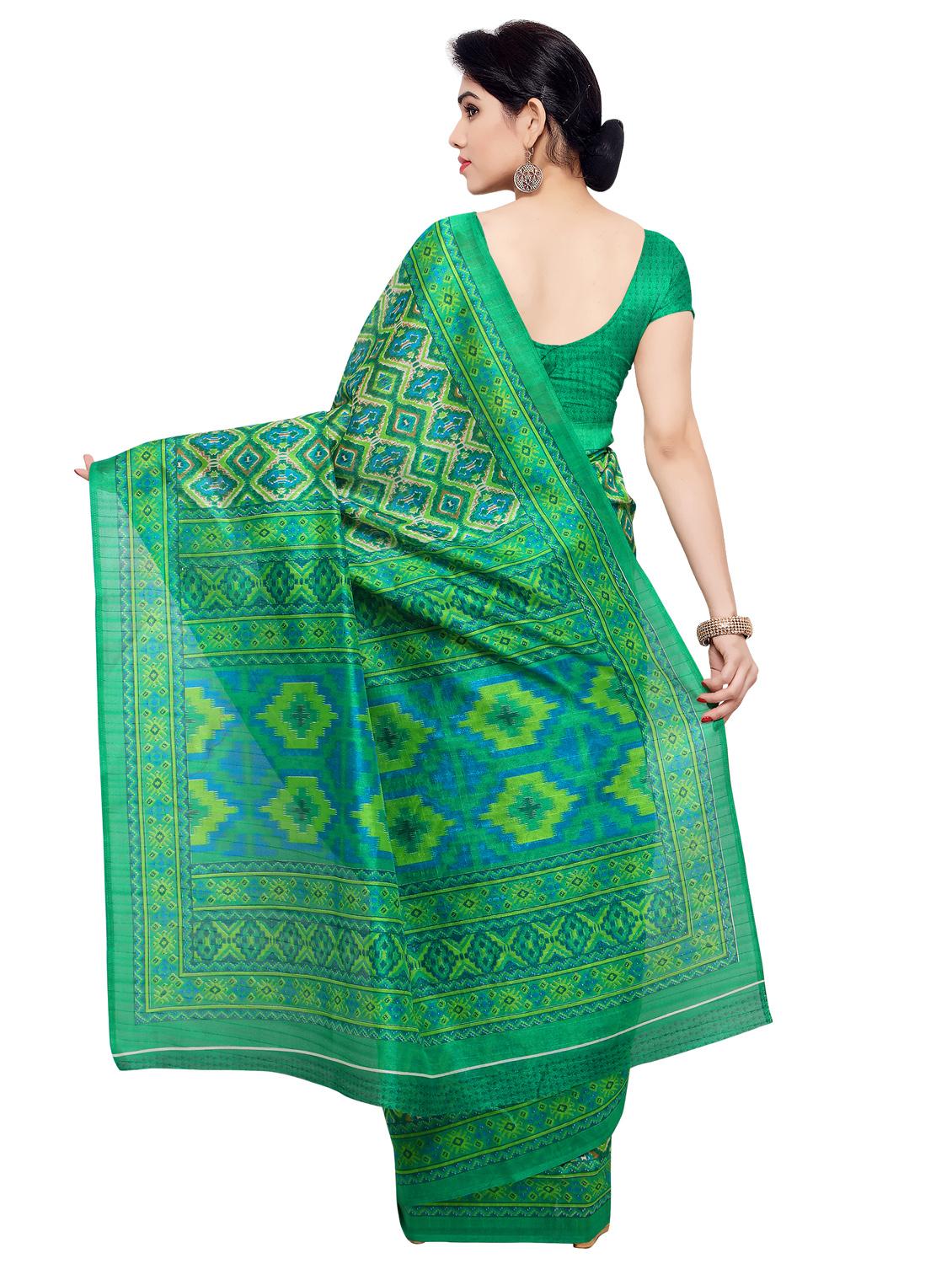 geometrical printed saree with blouse - 15589603 - Standard Image - 1
