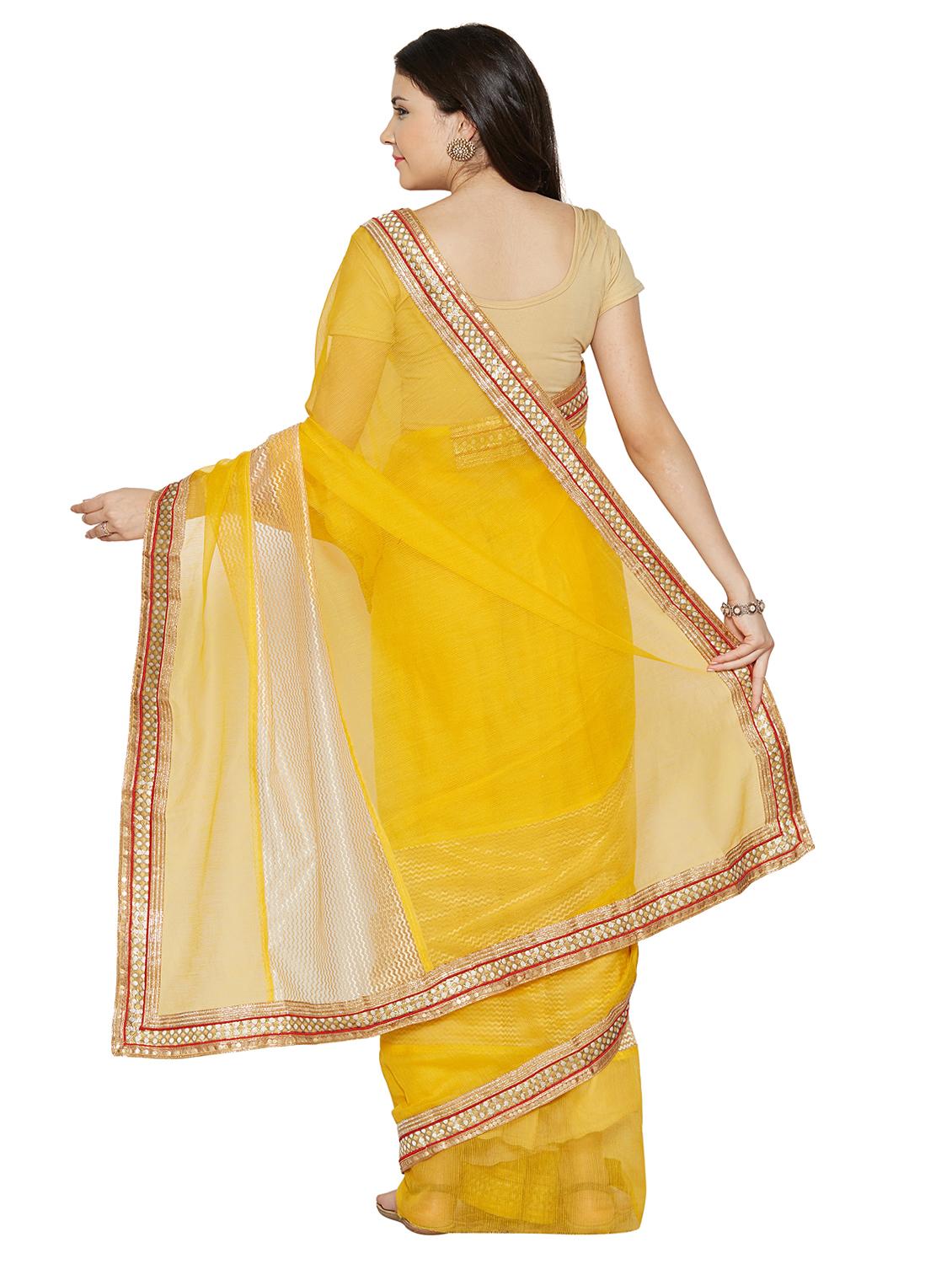 zari bordered saree with blouse - 15589874 - Standard Image - 1