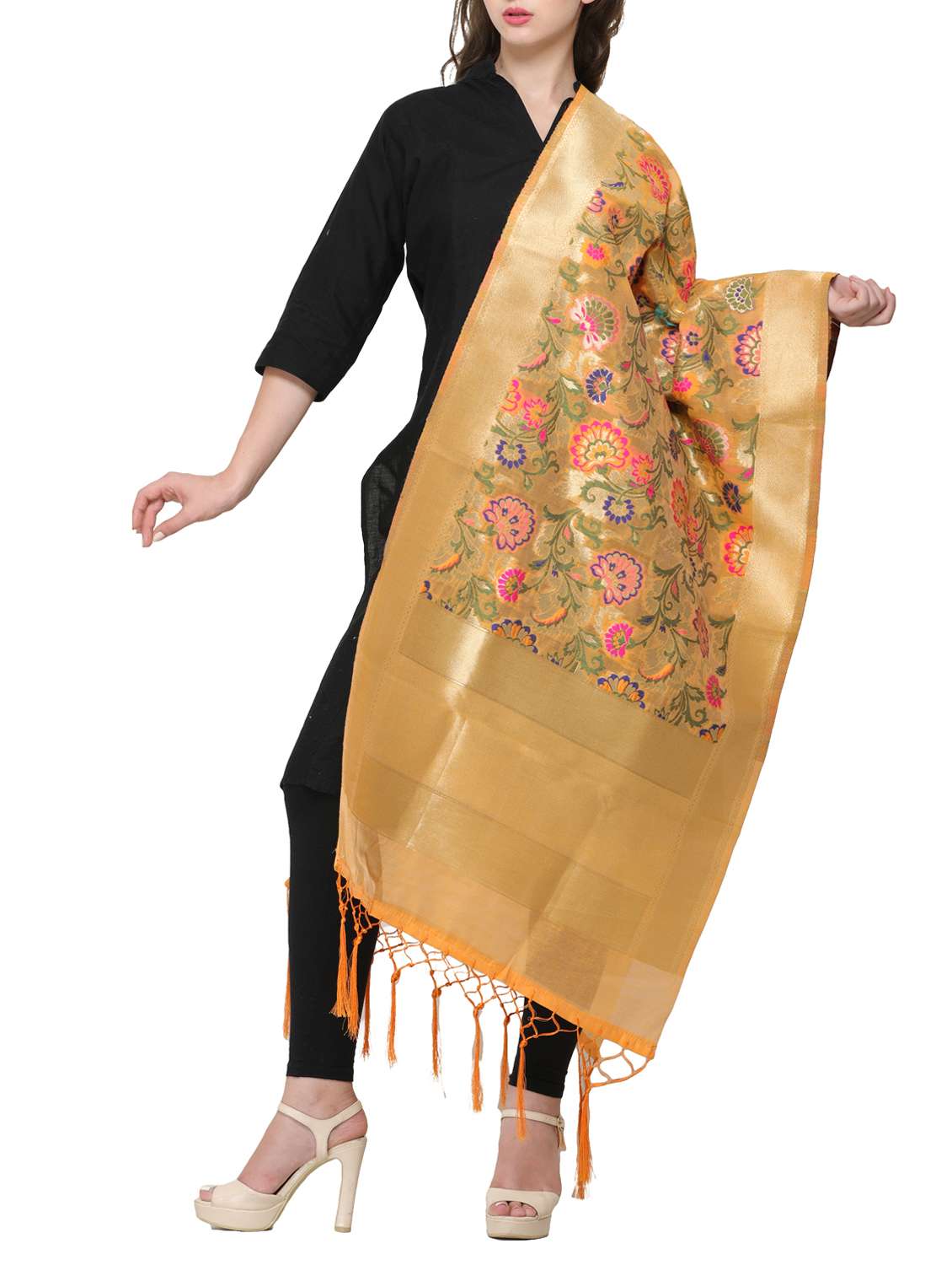 self-design banarasi dupatta