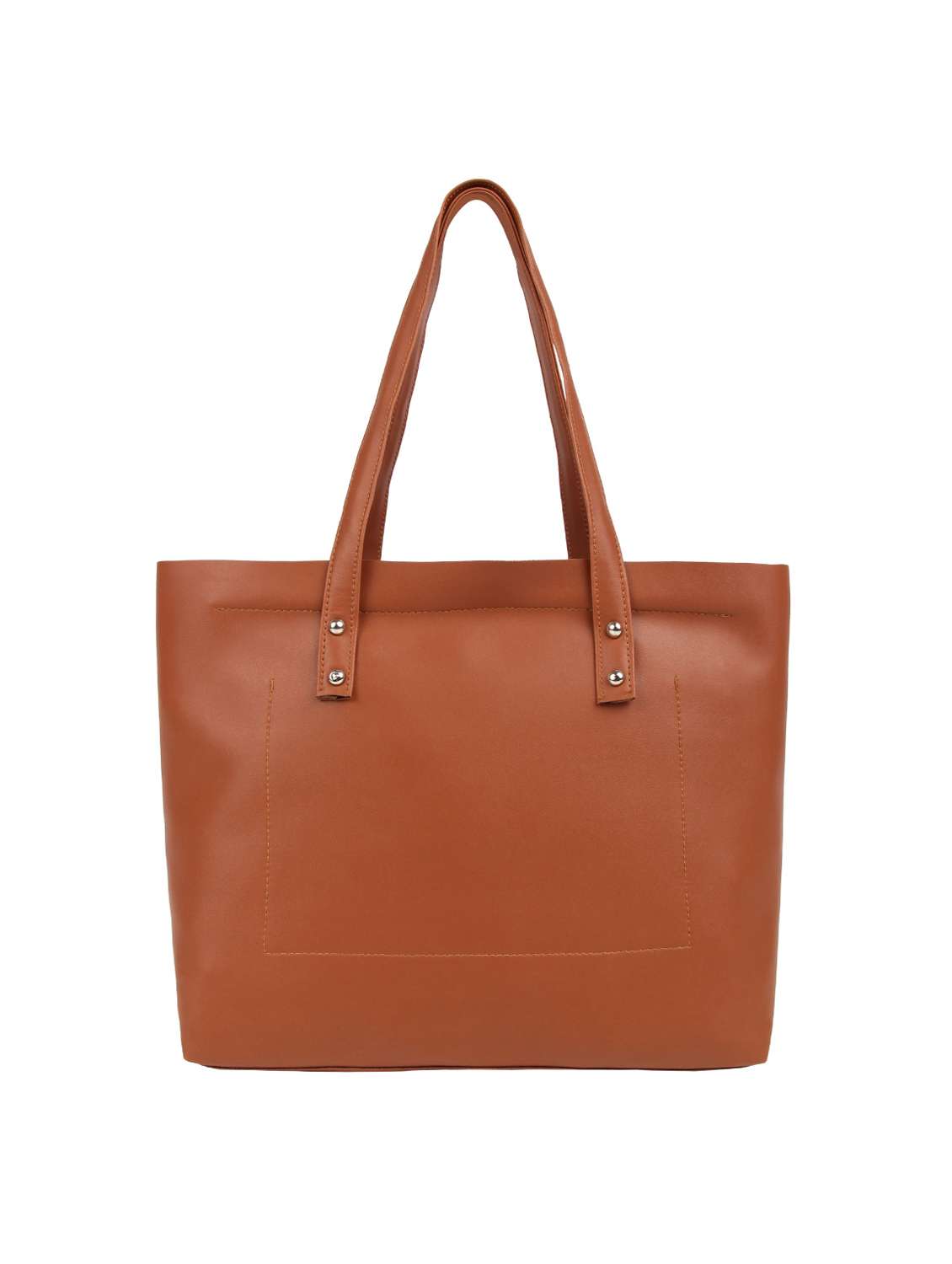 tan leatherette (pu) regular tote
