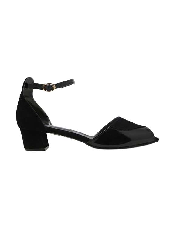 black back strap sandals - 15603817 - Standard Image - 1