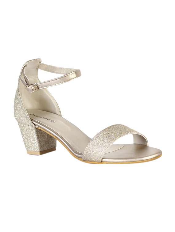 gold ankle strap sandals