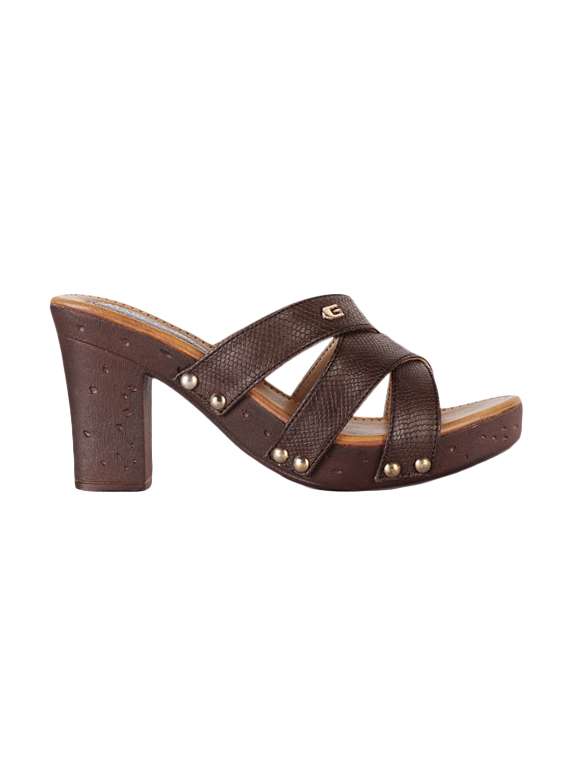 brown slip on sandals - 15603875 - Standard Image - 1