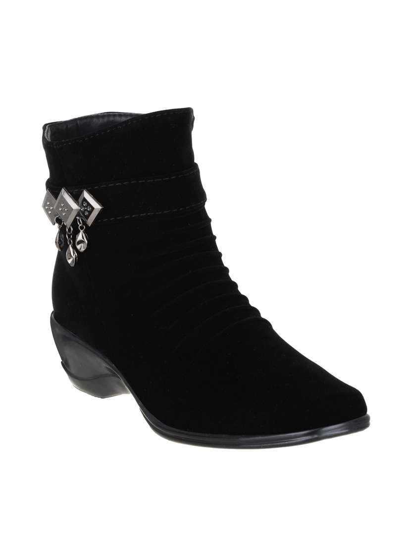 black ankle  boots