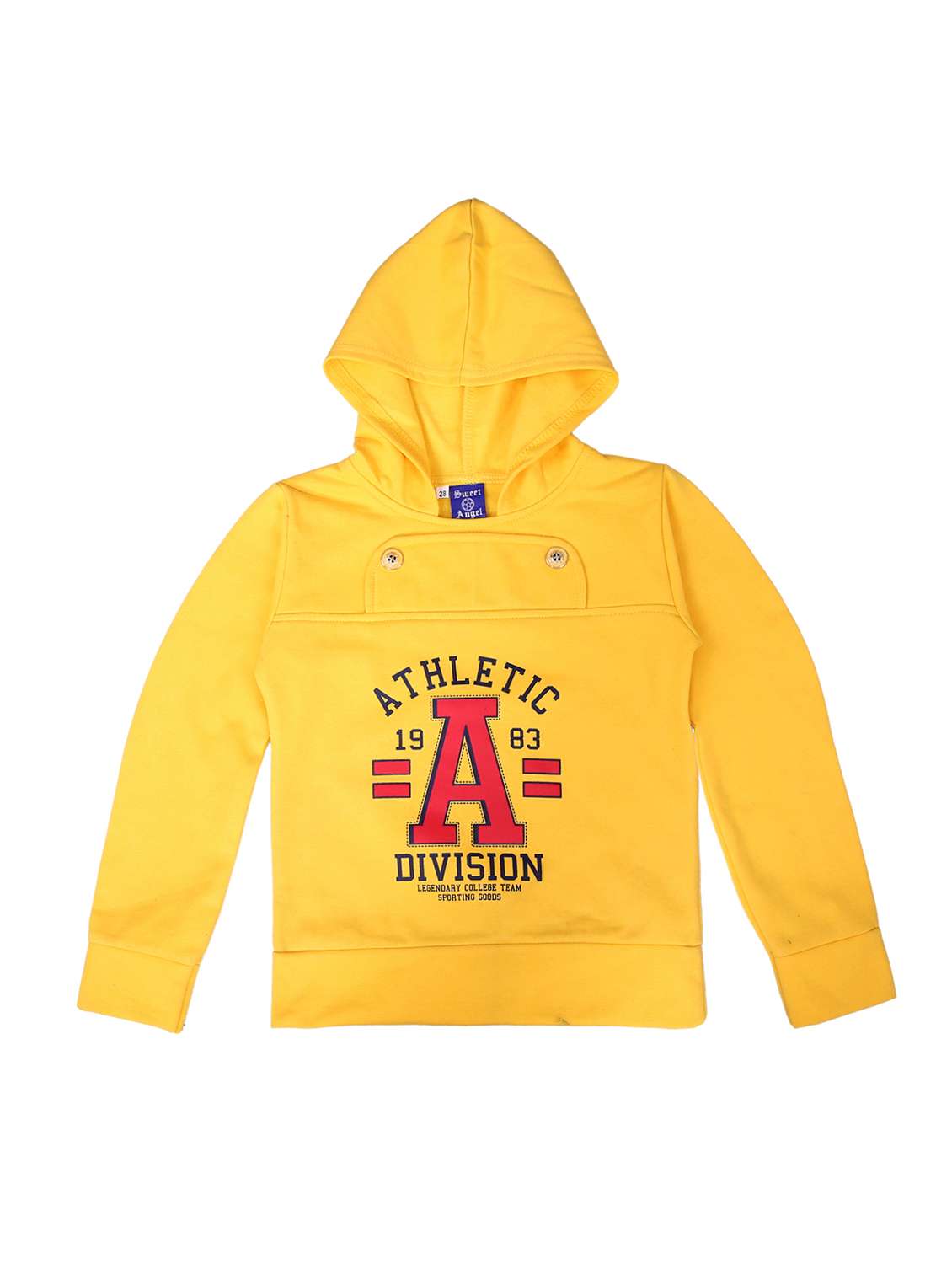 yellow fleece sweatshirt