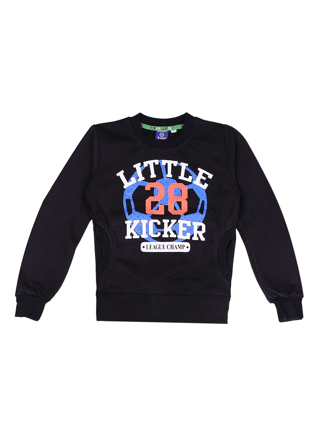 black fleece sweatshirt